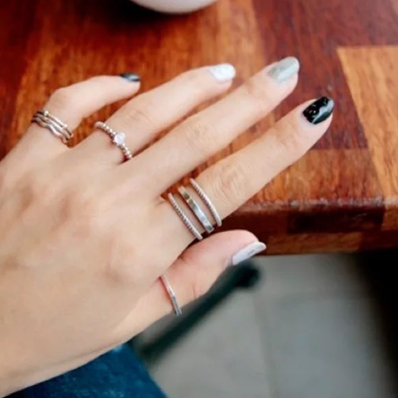 🤍Insta ring three layers ring sterling silver ring - Picture 5 of 5